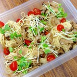 おうちPARTYに☆きのこたっぷり冷製パスタ